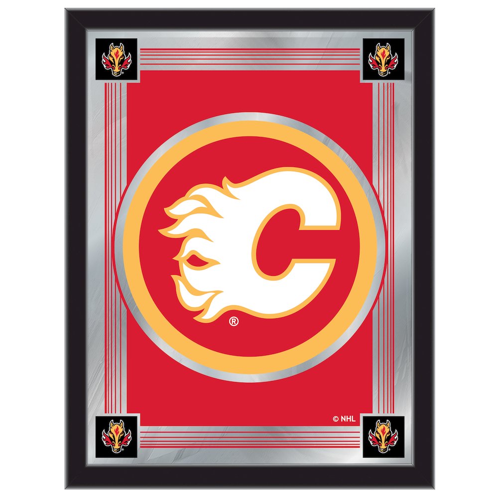 Calgary Flames 17" x 22" Logo Mirror