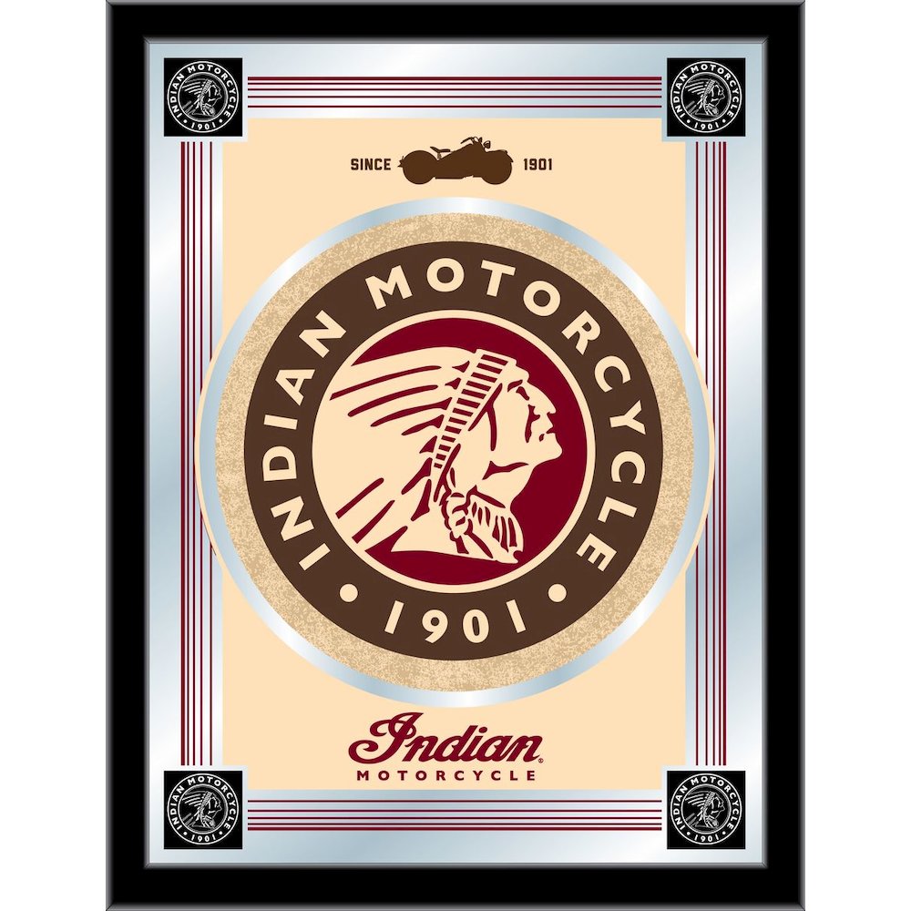 Indian Motorcycle 17" x 22" Logo Mirror