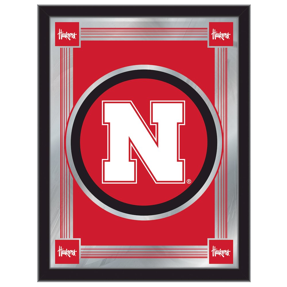 Nebraska 17" x 22" Logo Mirror