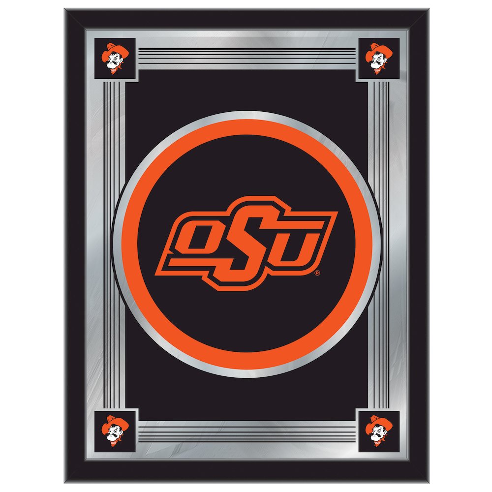 Oklahoma State 17" x 22" Logo Mirror