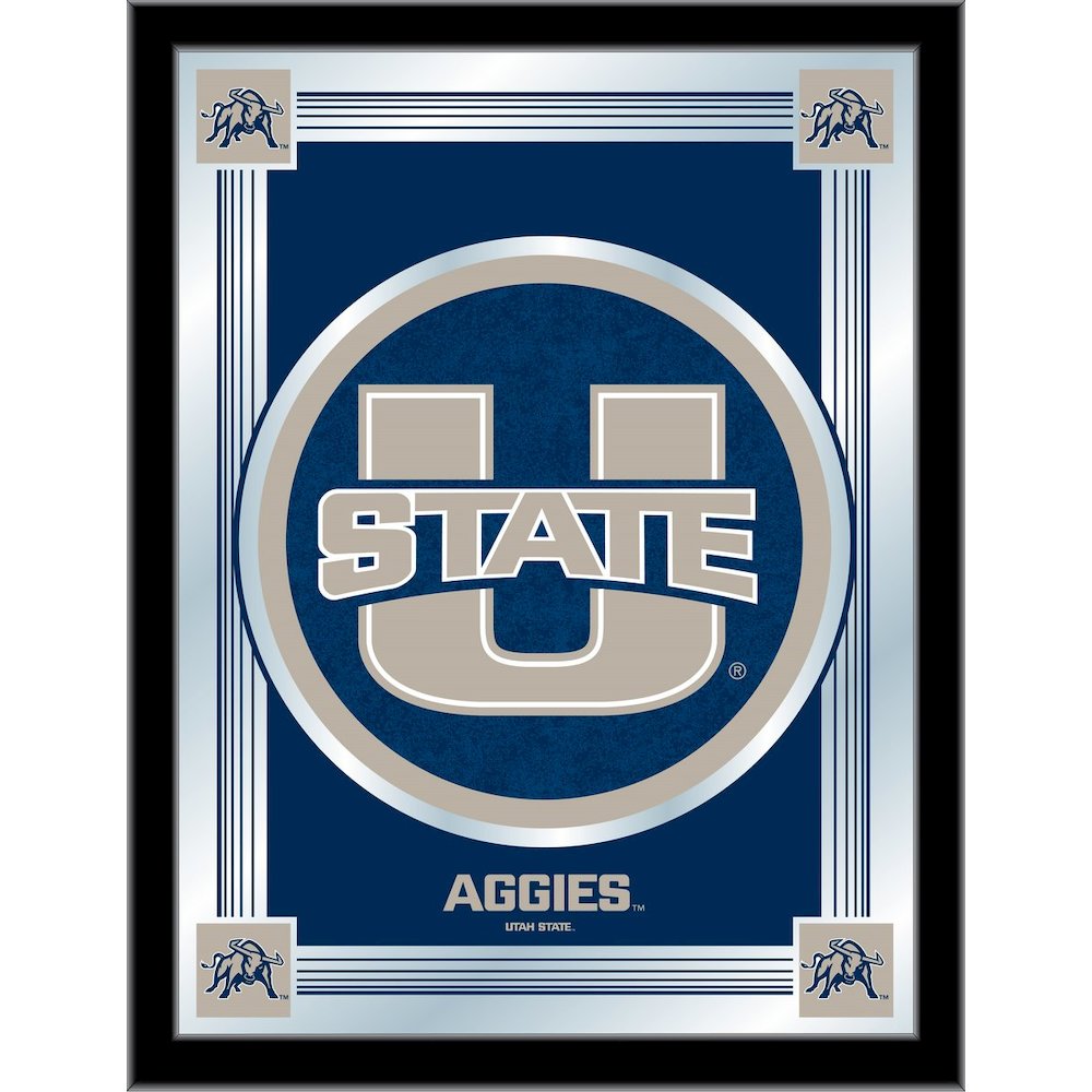 Utah State 17" x 22" Logo Mirror