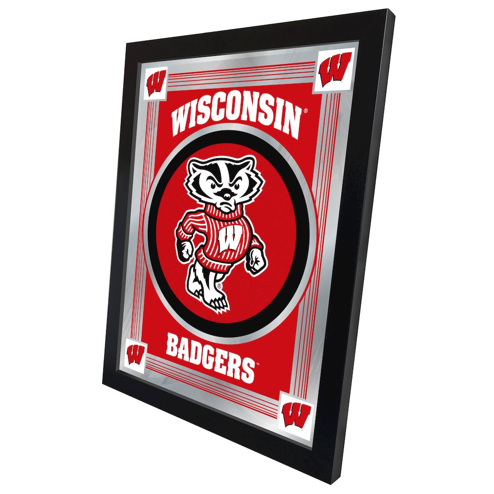 Wisconsin "Badger" 17" x 22" Logo Mirror