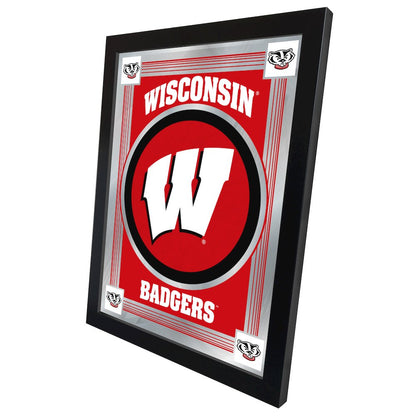 Wisconsin "W" 17" x 22" Logo Mirror