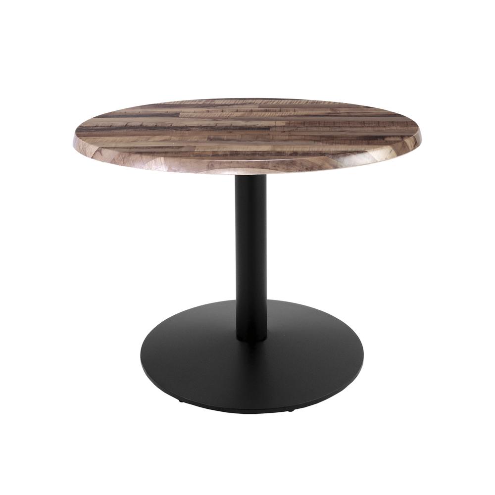 30" Tall OD214 Indoor/Outdoor All-Season Table with 30" Diameter Rustic Top
