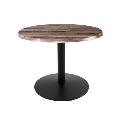 30" Tall OD214 Indoor/Outdoor All-Season Table with 30" Diameter Rustic Top