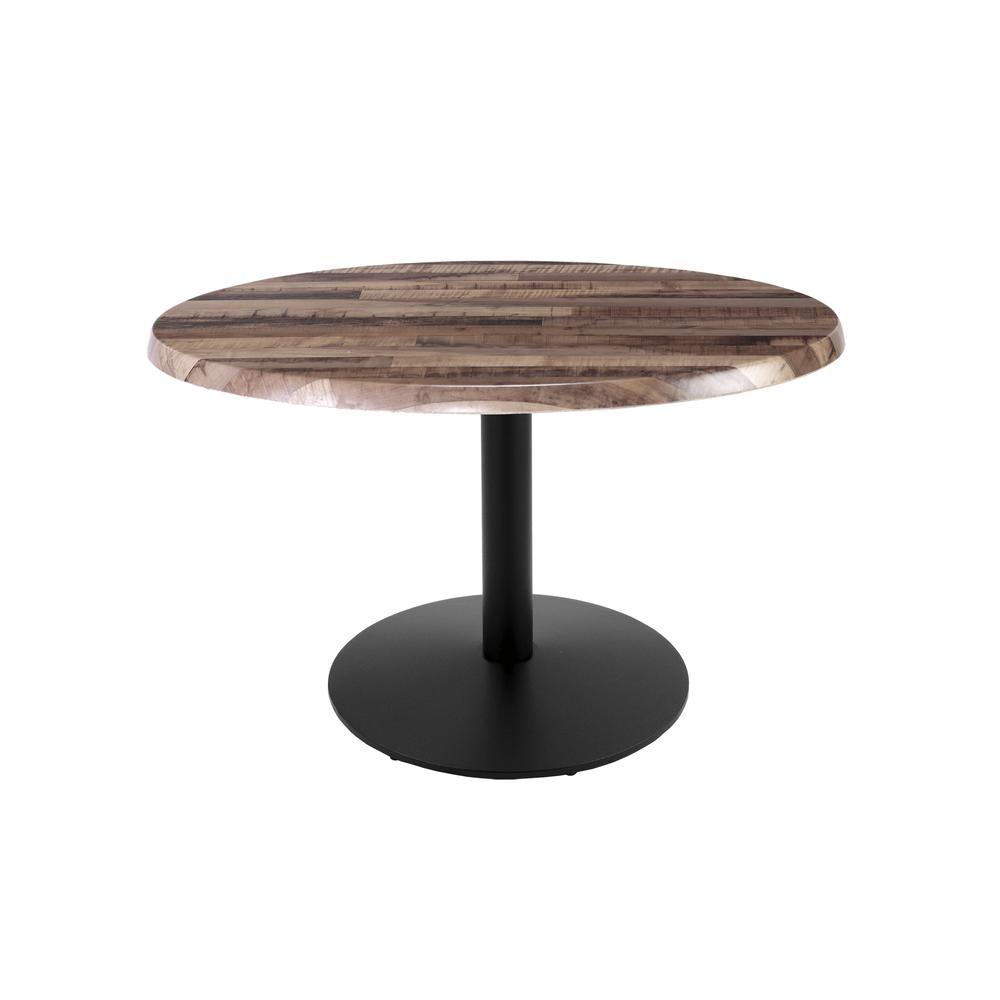 30" Tall OD214 Indoor/Outdoor All-Season Table with 36" Diameter Rustic Top