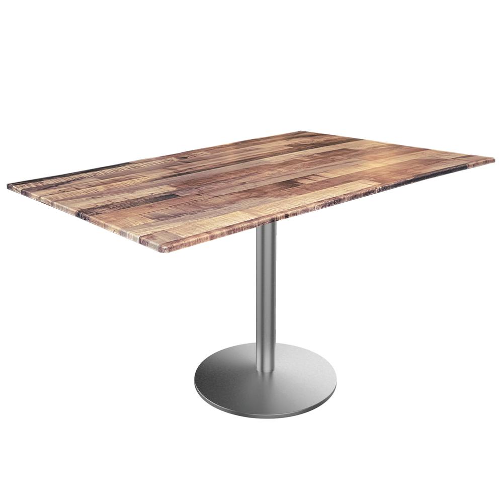 30" Tall OD214 Indoor/Outdoor All Season Table with 32" x 48" Rustic Top