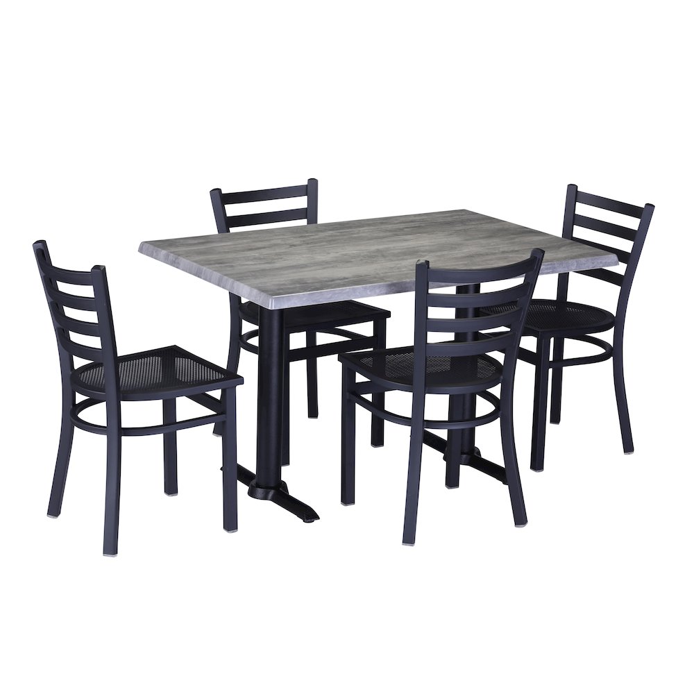 Jackie 1 - 18" Outdoor Chair with Black Wrinkle Finish