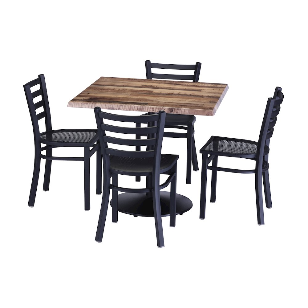 Jackie 1 - 18" Outdoor Chair with Black Wrinkle Finish