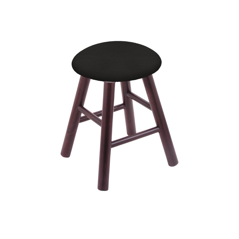 Maple Vanity Stool in Dark Cherry Finish with Canter Espresso Seat