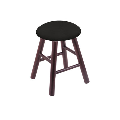 Maple Vanity Stool in Dark Cherry Finish with Canter Espresso Seat