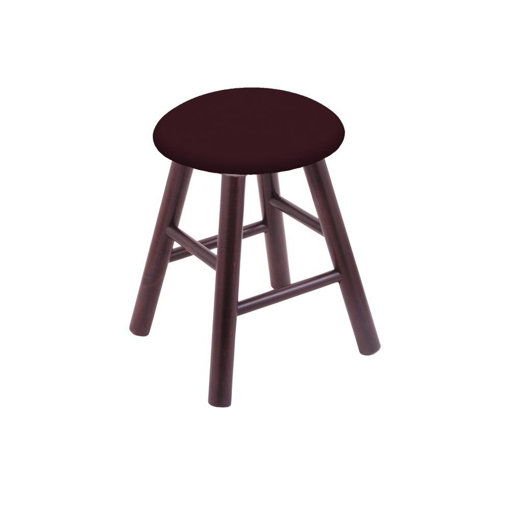 Maple Vanity Stool in Dark Cherry Finish with Canter Bordeaux Seat