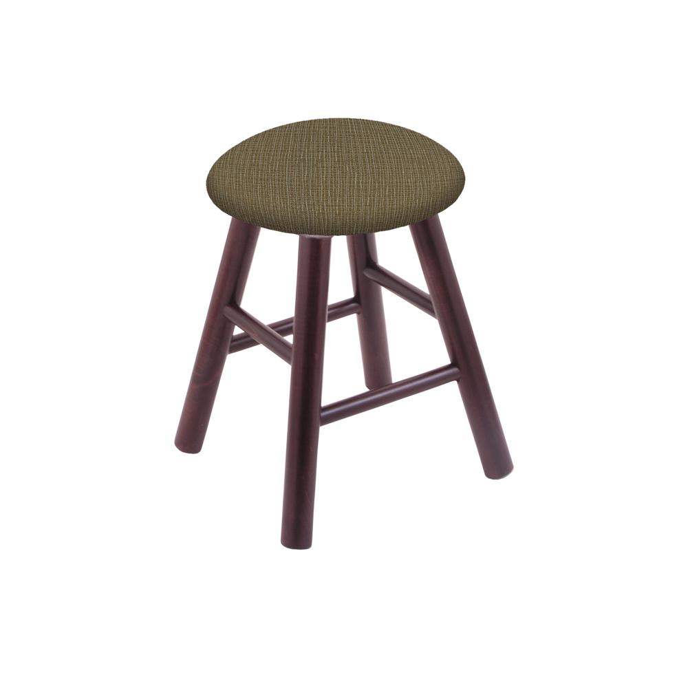Maple Vanity Stool in Dark Cherry Finish with Graph Cork Seat