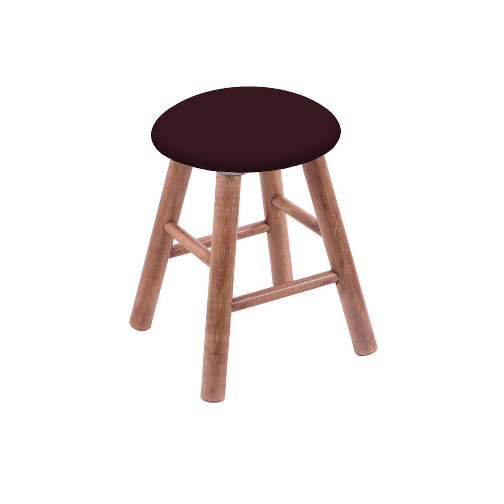 Maple Vanity Stool in Medium Finish with Canter Bordeaux Seat