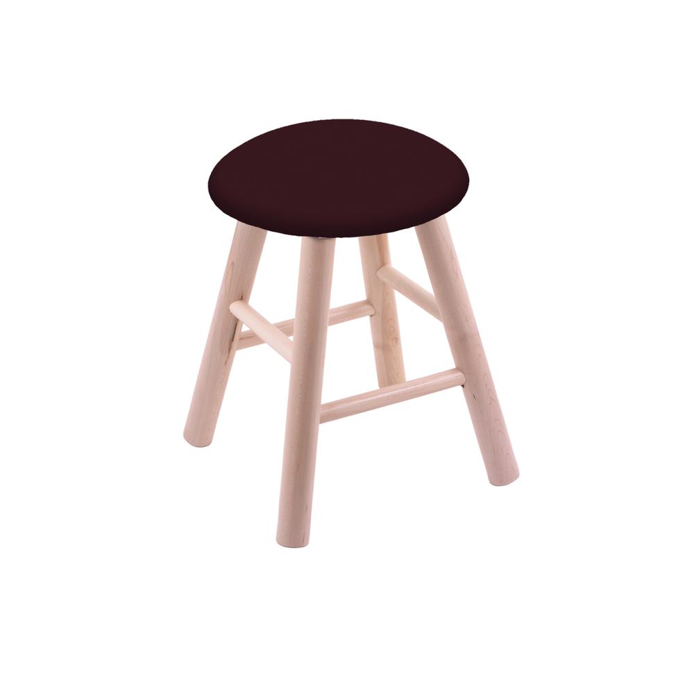 Maple Vanity Stool in Natural Finish with Canter Bordeaux Seat