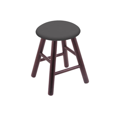 Oak Vanity Stool in Dark Cherry Finish with Canter Storm Seat
