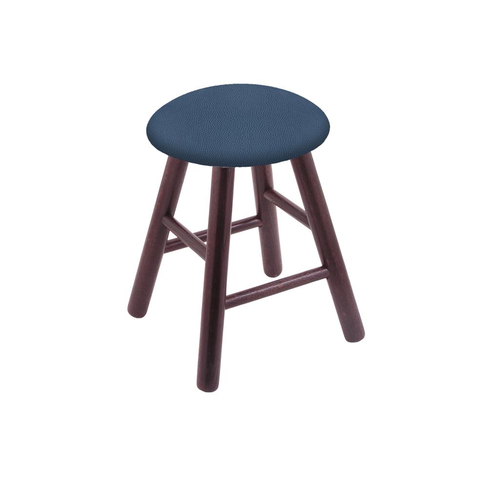 Oak Vanity Stool in Dark Cherry Finish with Rein Bay Seat