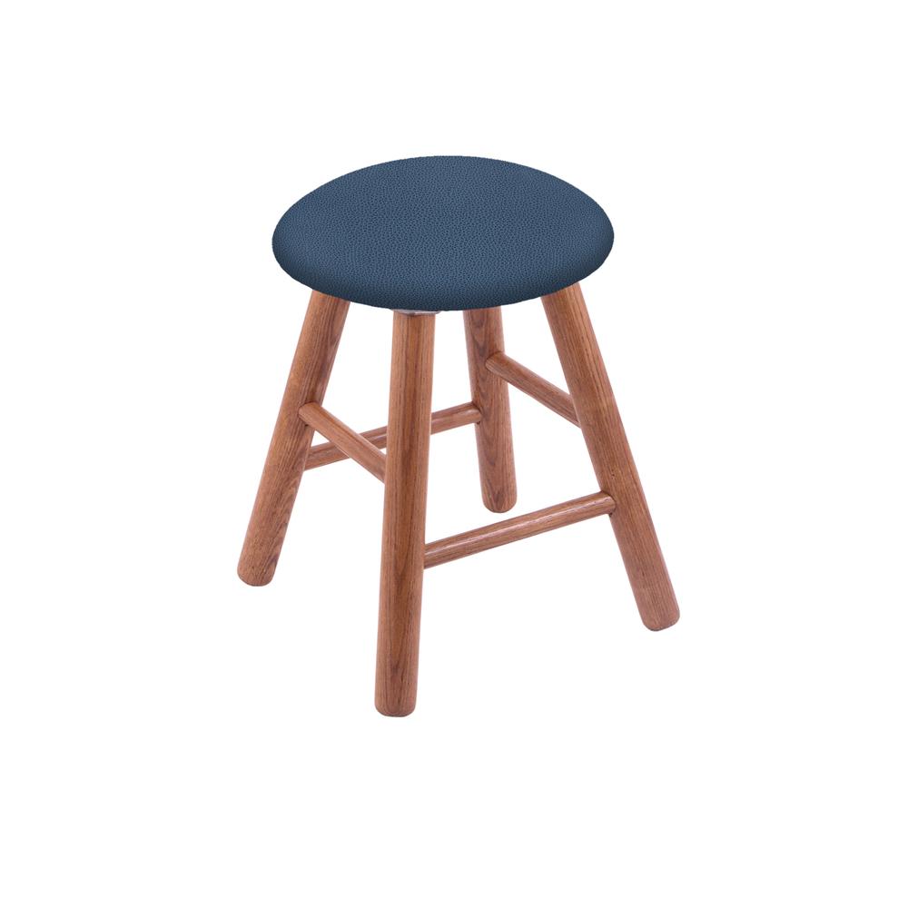 Oak Vanity Stool in Medium Finish with Rein Bay Seat