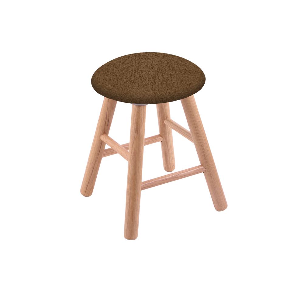 Oak Vanity Stool in Natural Finish with Rein Thatch Seat