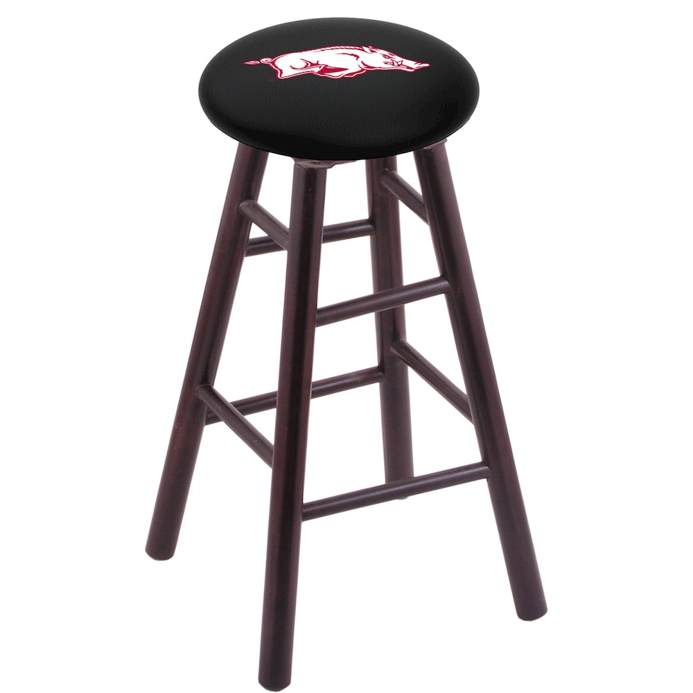 Maple Counter Stool in Dark Cherry Finish with Arkansas Seat