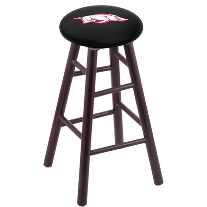 Maple Counter Stool in Dark Cherry Finish with Arkansas Seat