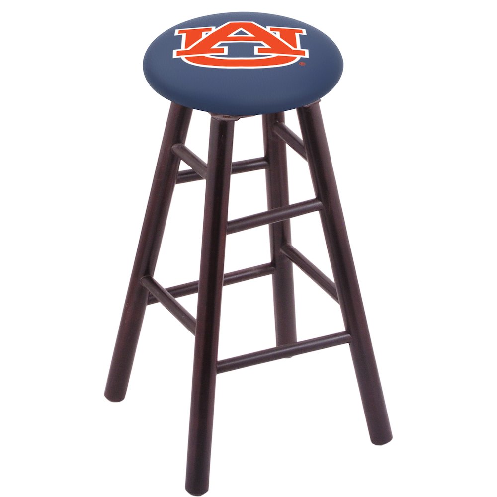 Maple Counter Stool in Dark Cherry Finish with Auburn Seat