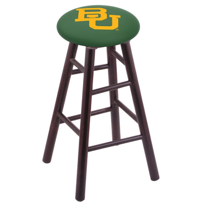 Maple Bar Stool in Dark Cherry Finish with Baylor Seat