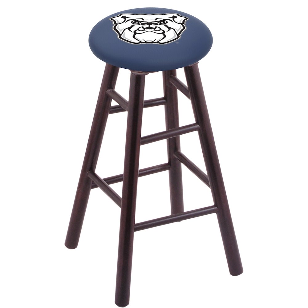 Maple Counter Stool in Dark Cherry Finish with Butler University Seat