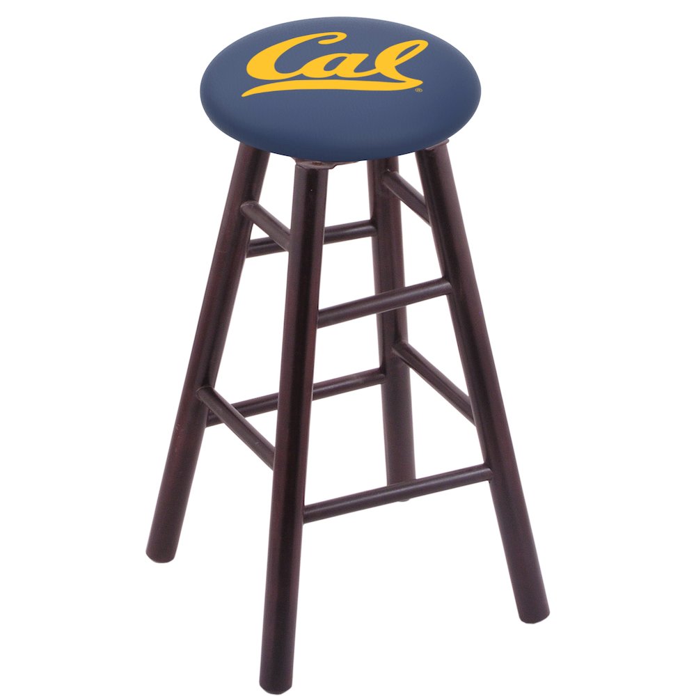 Maple Counter Stool in Dark Cherry Finish with Cal Seat