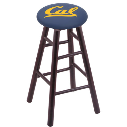 Maple Counter Stool in Dark Cherry Finish with Cal Seat