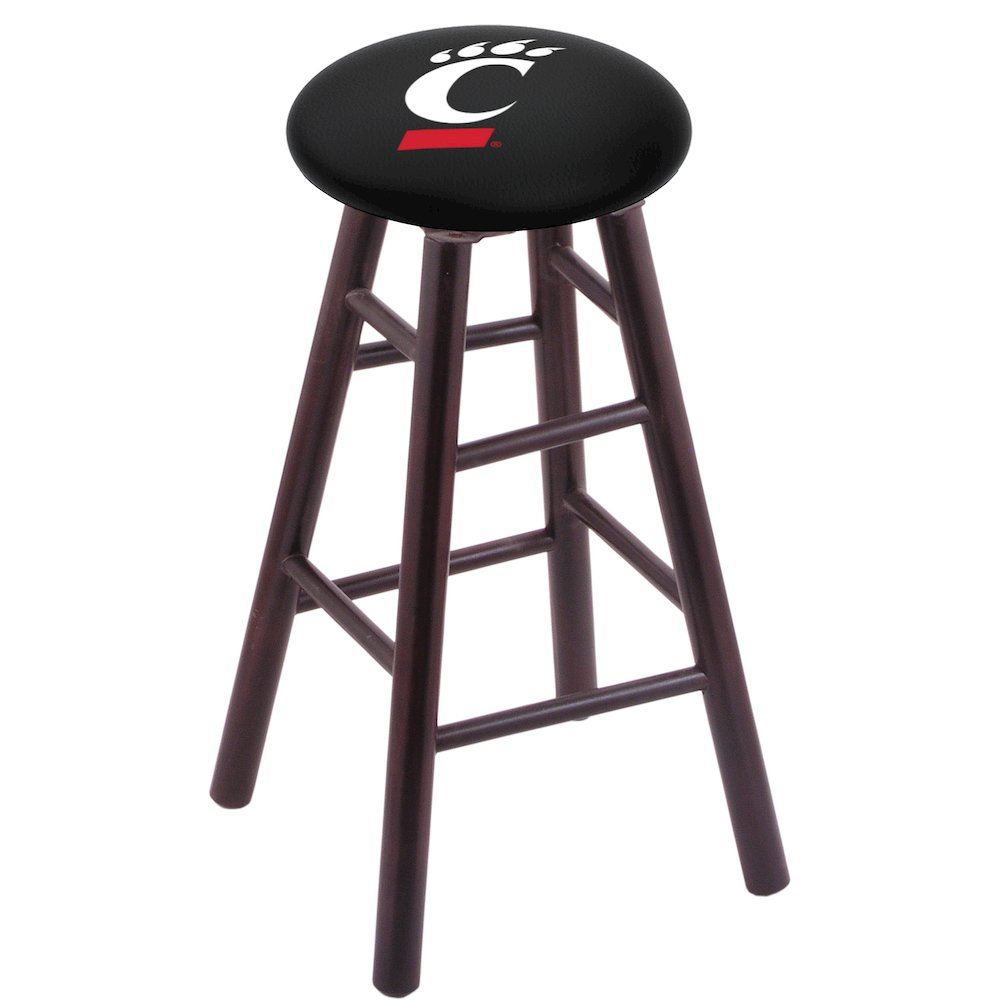 Maple Counter Stool in Dark Cherry Finish with Cincinnati Seat