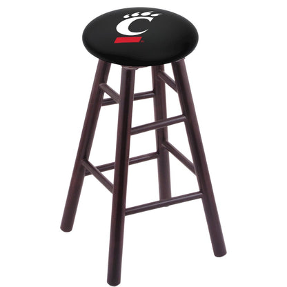 Maple Counter Stool in Dark Cherry Finish with Cincinnati Seat