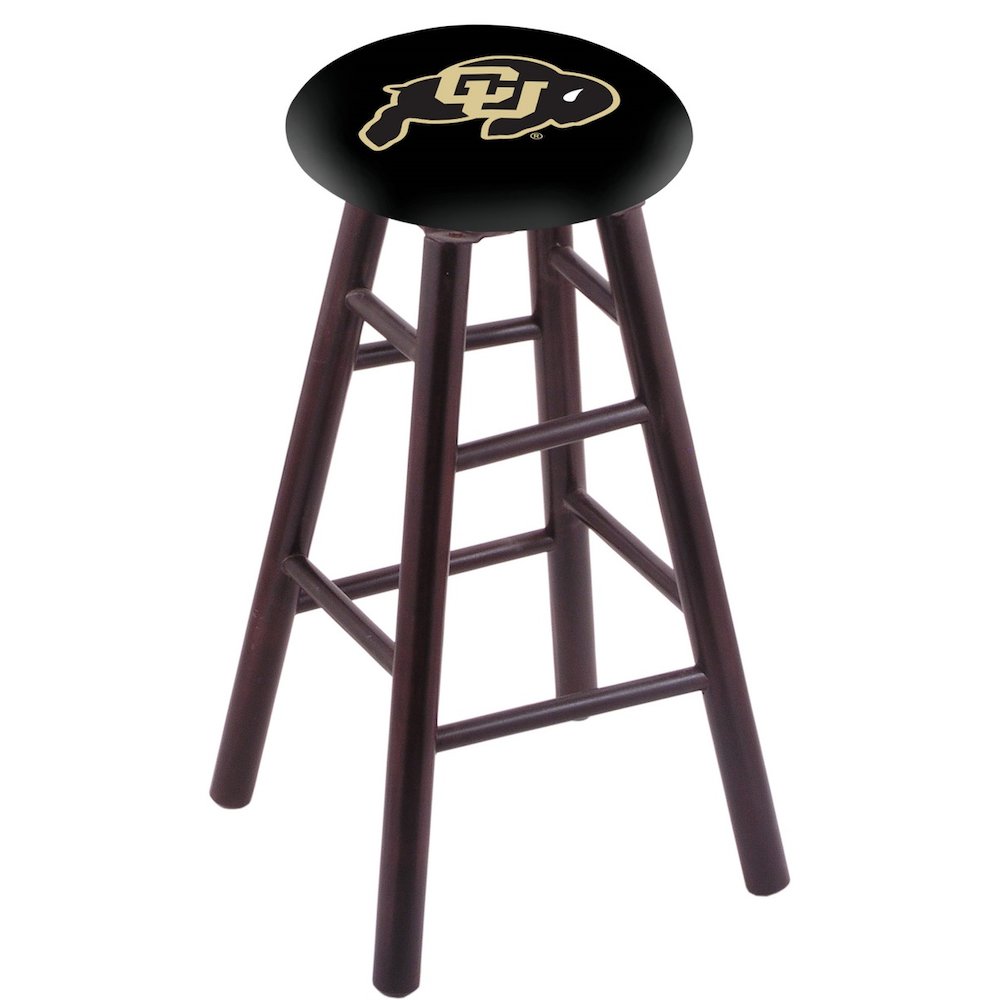 Maple Counter Stool in Dark Cherry Finish with Colorado Seat
