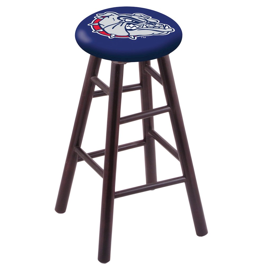 Maple Counter Stool in Dark Cherry Finish with Gonzaga Seat