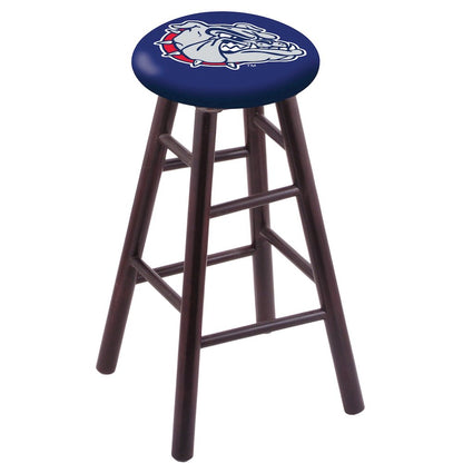 Maple Counter Stool in Dark Cherry Finish with Gonzaga Seat