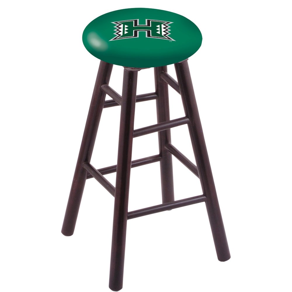 Maple Counter Stool in Dark Cherry Finish with Hawaii Seat