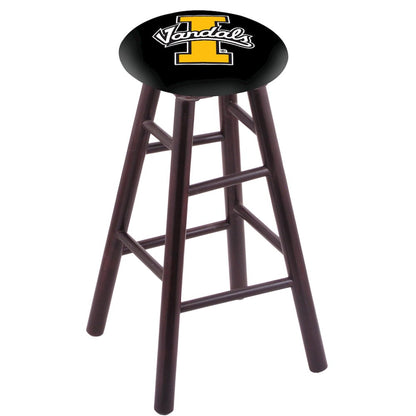 Maple Counter Stool in Dark Cherry Finish with Idaho Seat