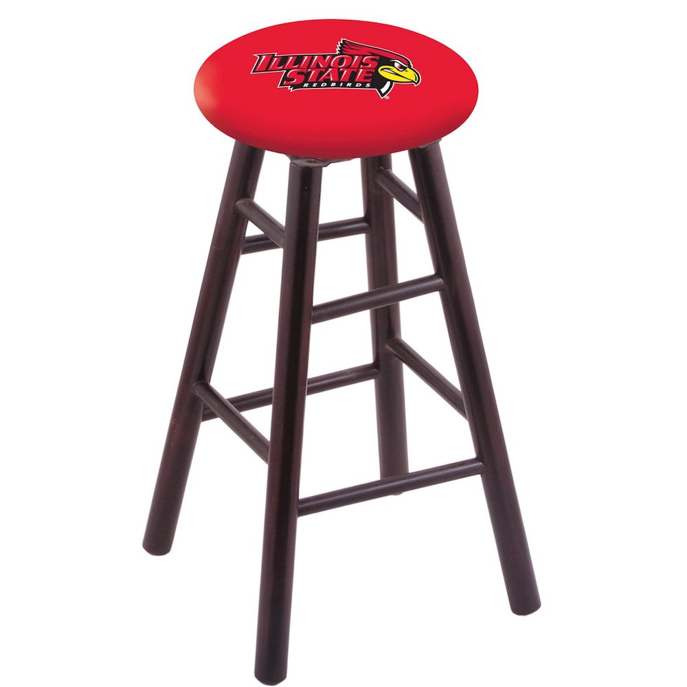 Maple Counter Stool in Dark Cherry Finish with Illinois State Seat