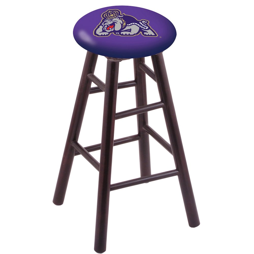 Maple Counter Stool in Dark Cherry Finish with James Madison Seat