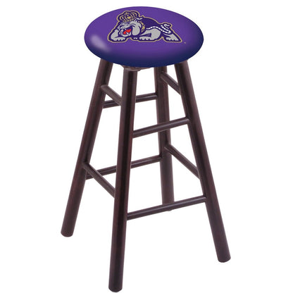 Maple Counter Stool in Dark Cherry Finish with James Madison Seat