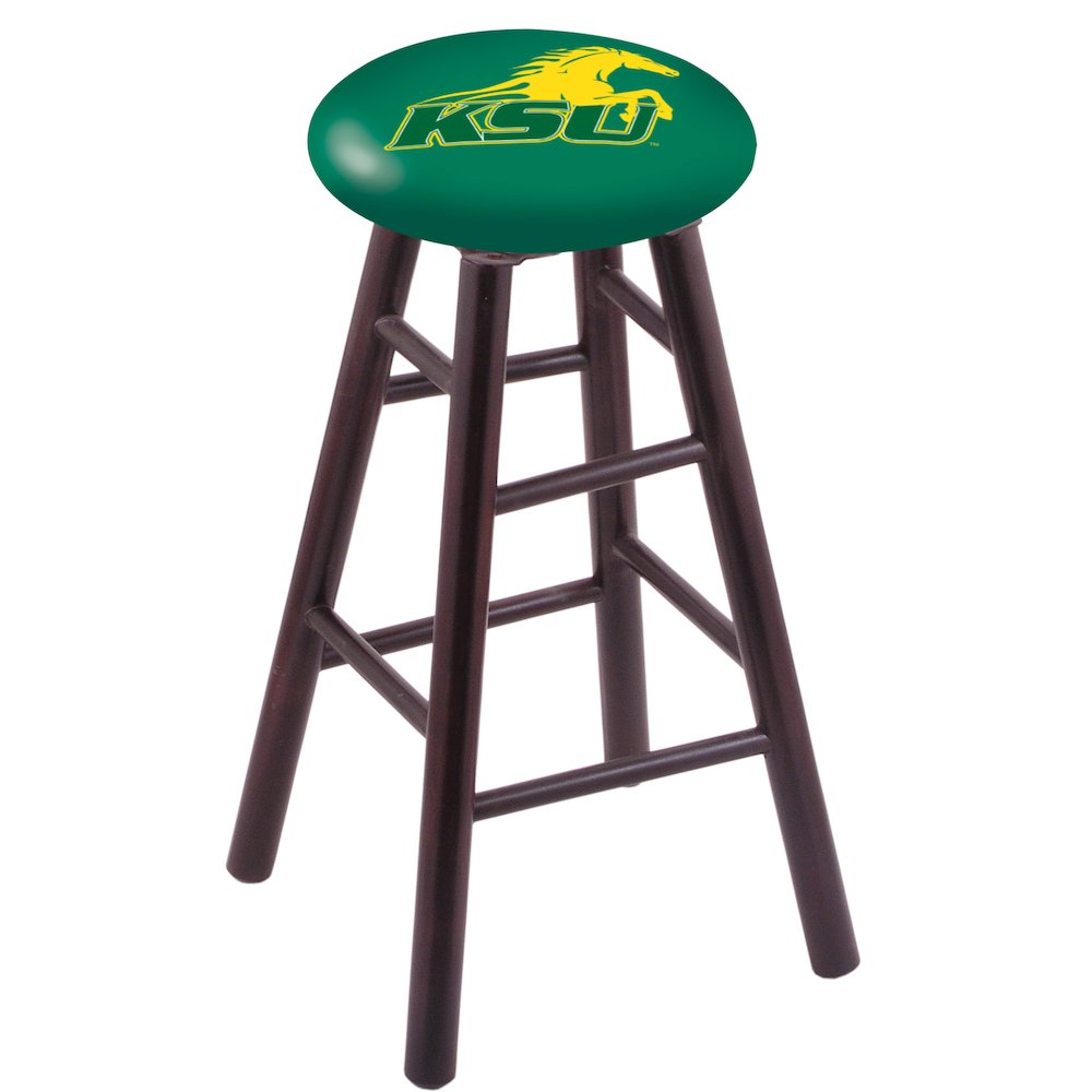 Maple Bar Stool in Dark Cherry Finish with Kentucky State University Seat