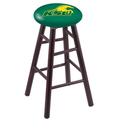 Maple Bar Stool in Dark Cherry Finish with Kentucky State University Seat