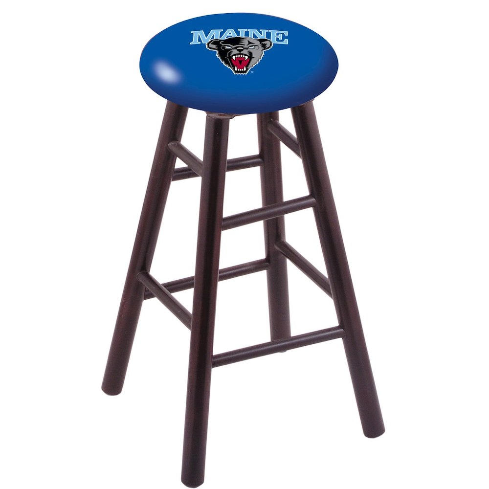Maple Counter Stool in Dark Cherry Finish with Maine Seat