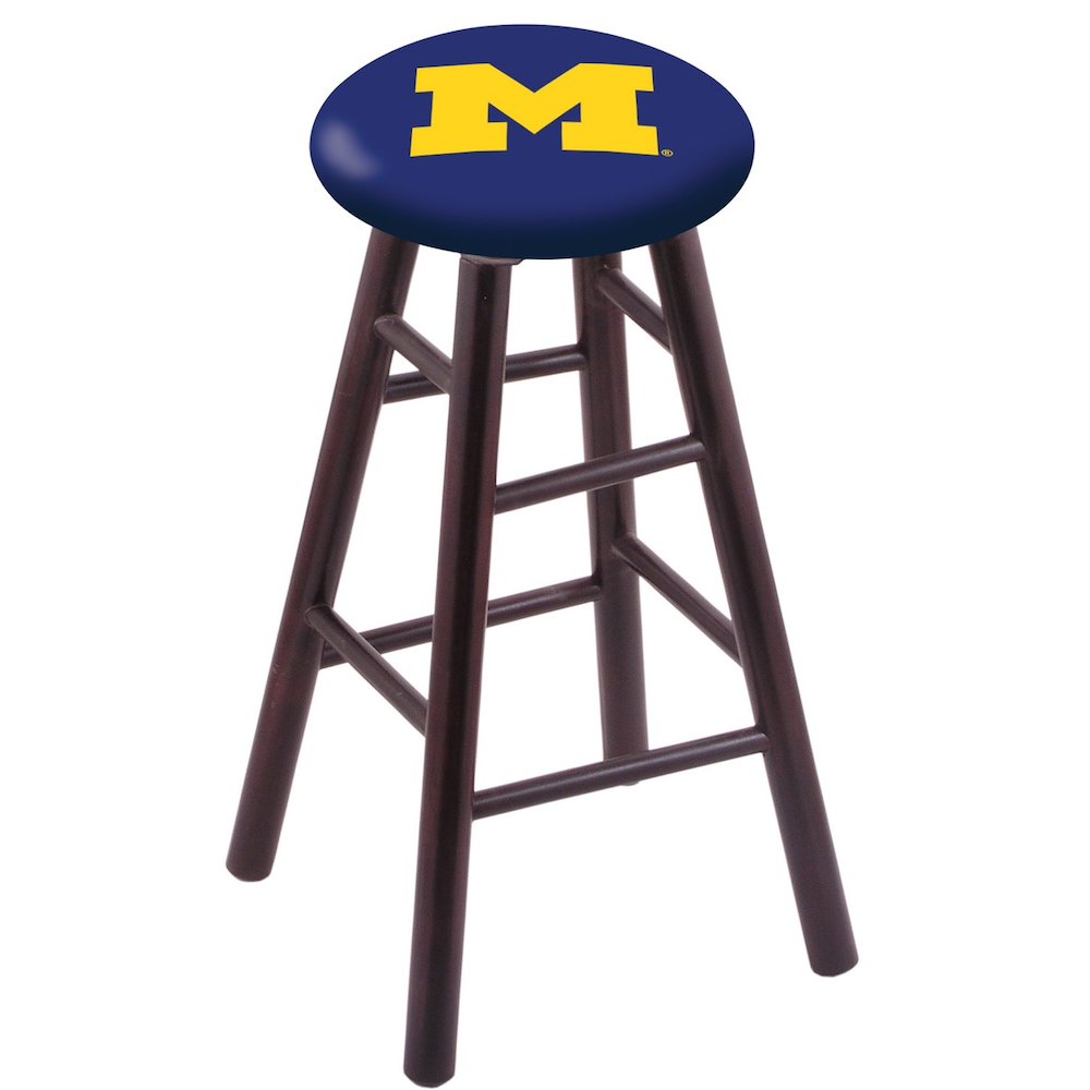Maple Counter Stool in Dark Cherry Finish with Michigan Seat