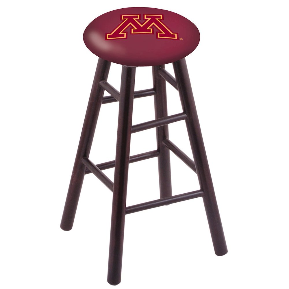 Maple Counter Stool in Dark Cherry Finish with Minnesota Seat