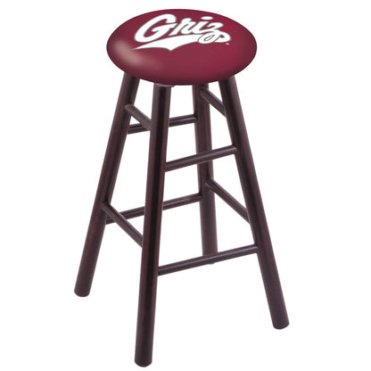 Maple Counter Stool in Dark Cherry Finish with Montana Seat