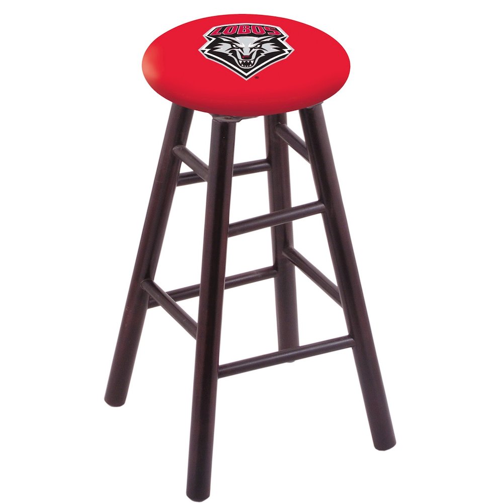 Maple Counter Stool in Dark Cherry Finish with New Mexico Seat
