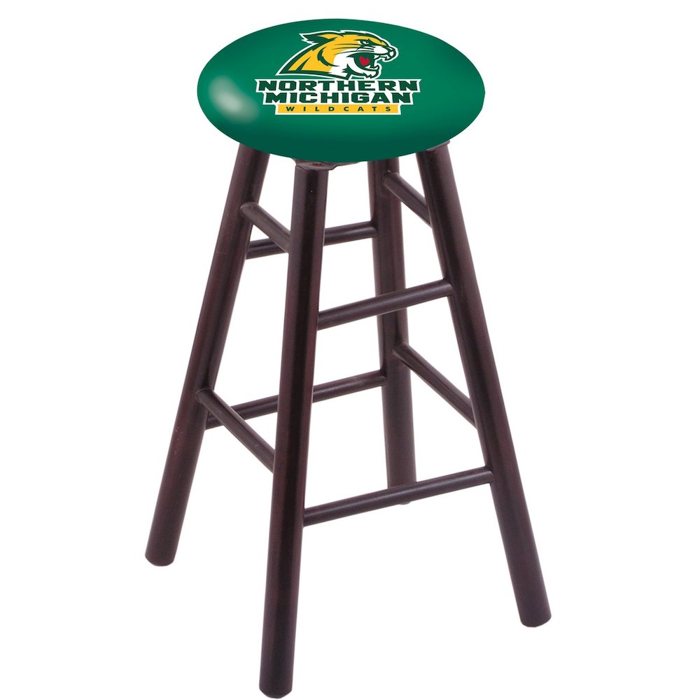 Maple Counter Stool in Dark Cherry Finish with Northern Michigan Seat