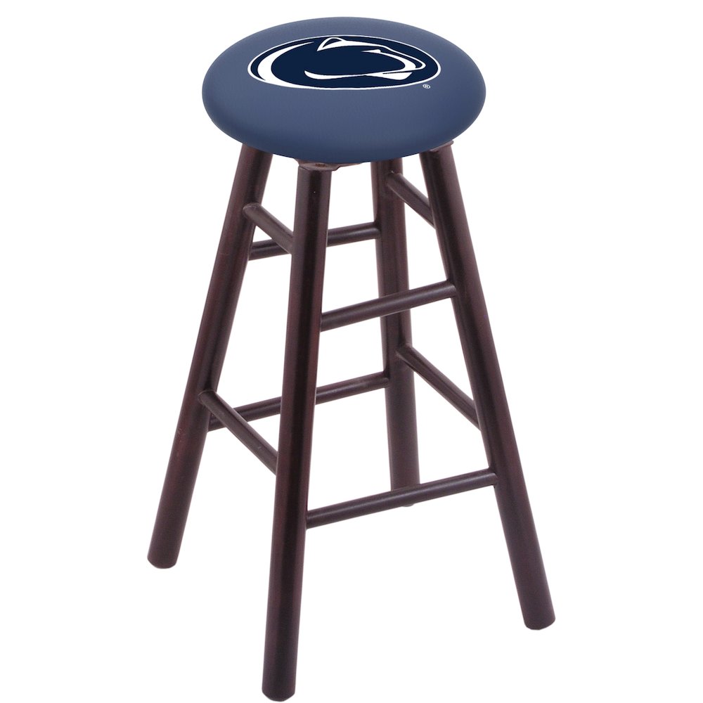 Maple Counter Stool in Dark Cherry Finish with Penn State Seat