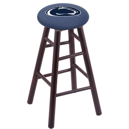 Maple Counter Stool in Dark Cherry Finish with Penn State Seat
